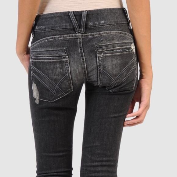 William Rast Savoy Skinny Distressed Black Jeans sz 29 NWOT - Picture 1 of 16